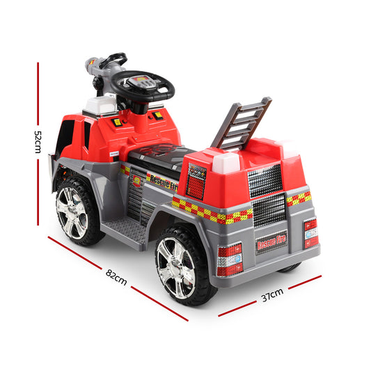 Rigo Kids Electric Ride On Fire Engine | Red