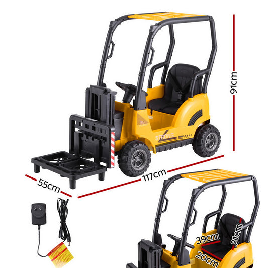 Rigo Kids Electric Forklift Loader | Yellow