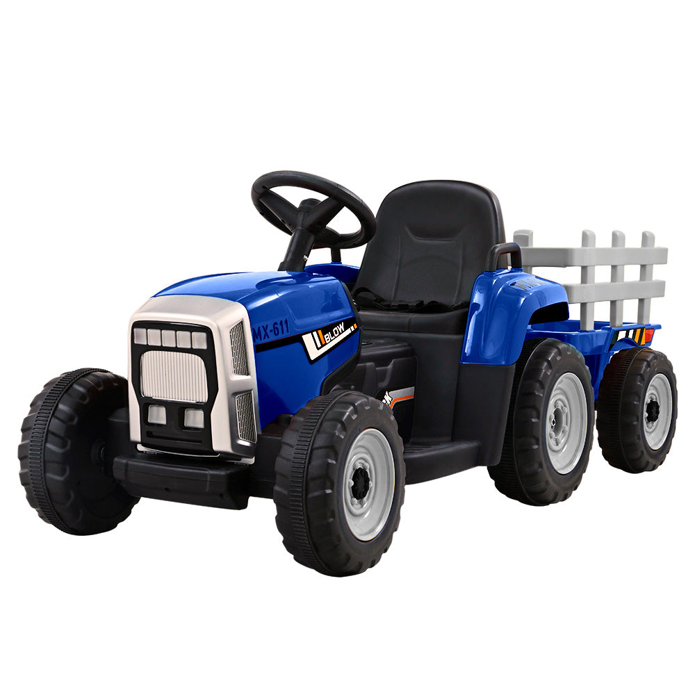 Rigo Kids Electric Ride On Tractor | Blue