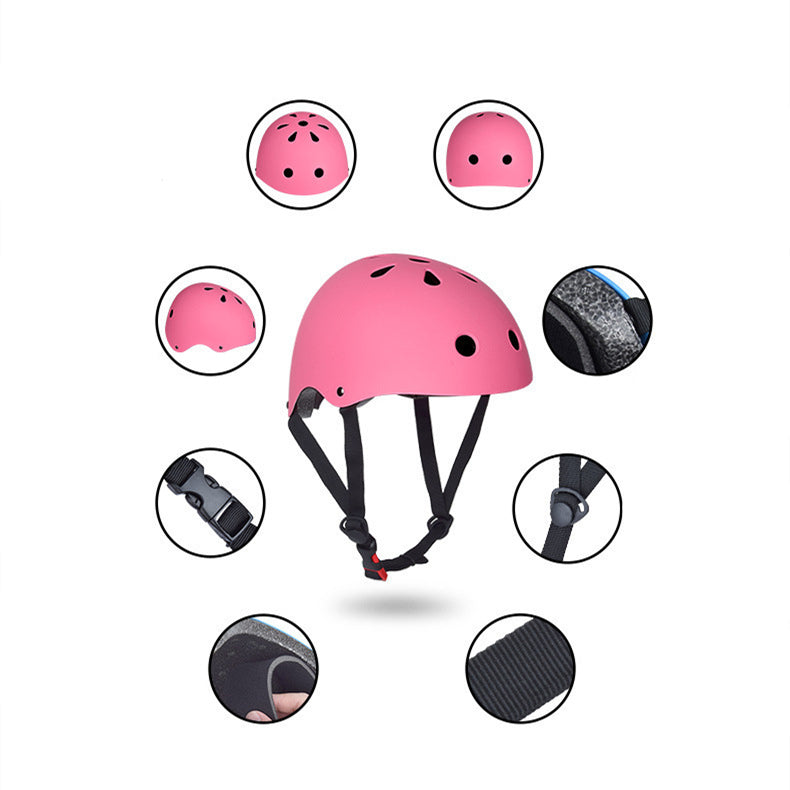 Pink Skate Style Helmet - L
