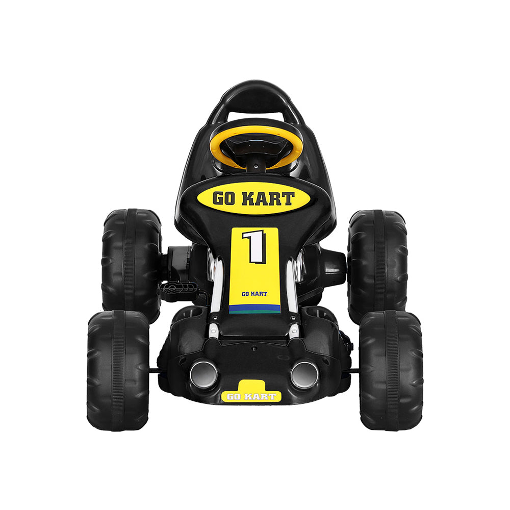 Rigo Kids Pedal Go Kart | Plastic Tyre | Black