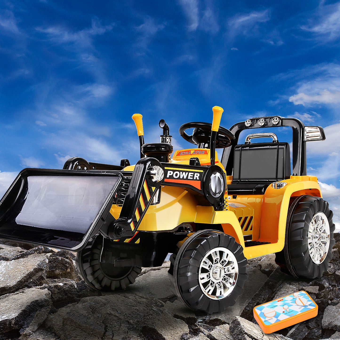 Rigo Kids Electric Ride On  Bulldozer