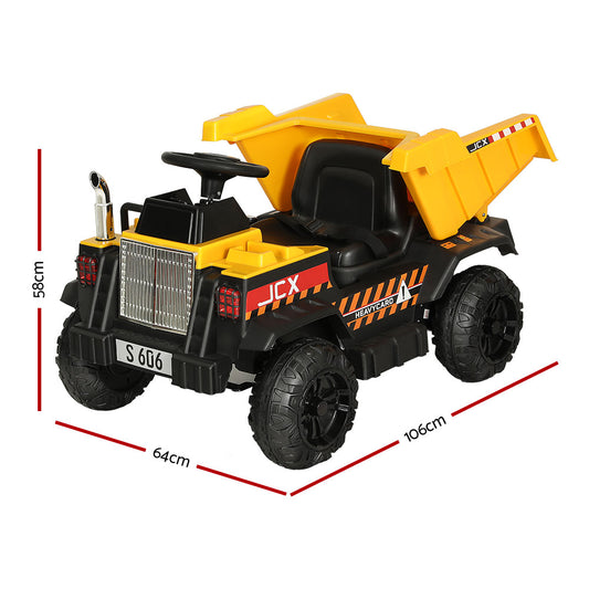 Rigo Kids Electric Ride On Dump Truck | Yellow