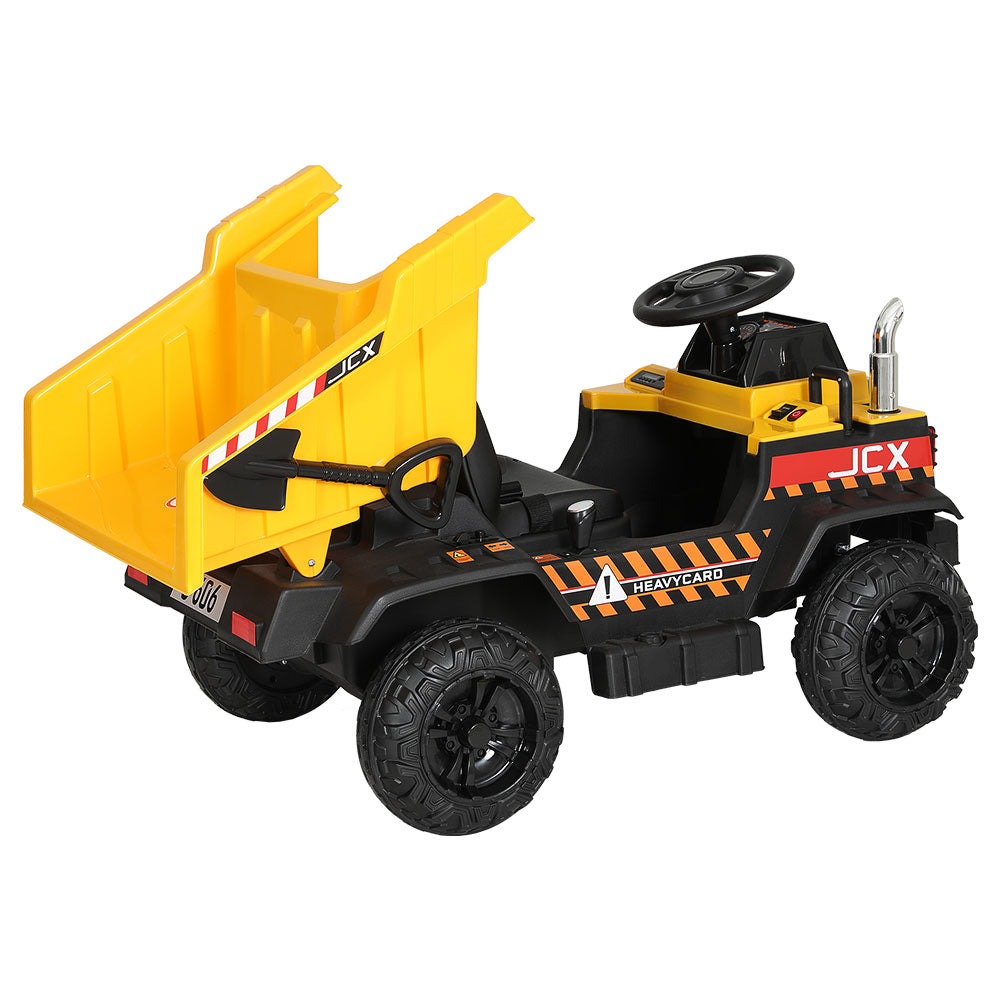 Rigo Kids Electric Ride On Dump Truck | Yellow