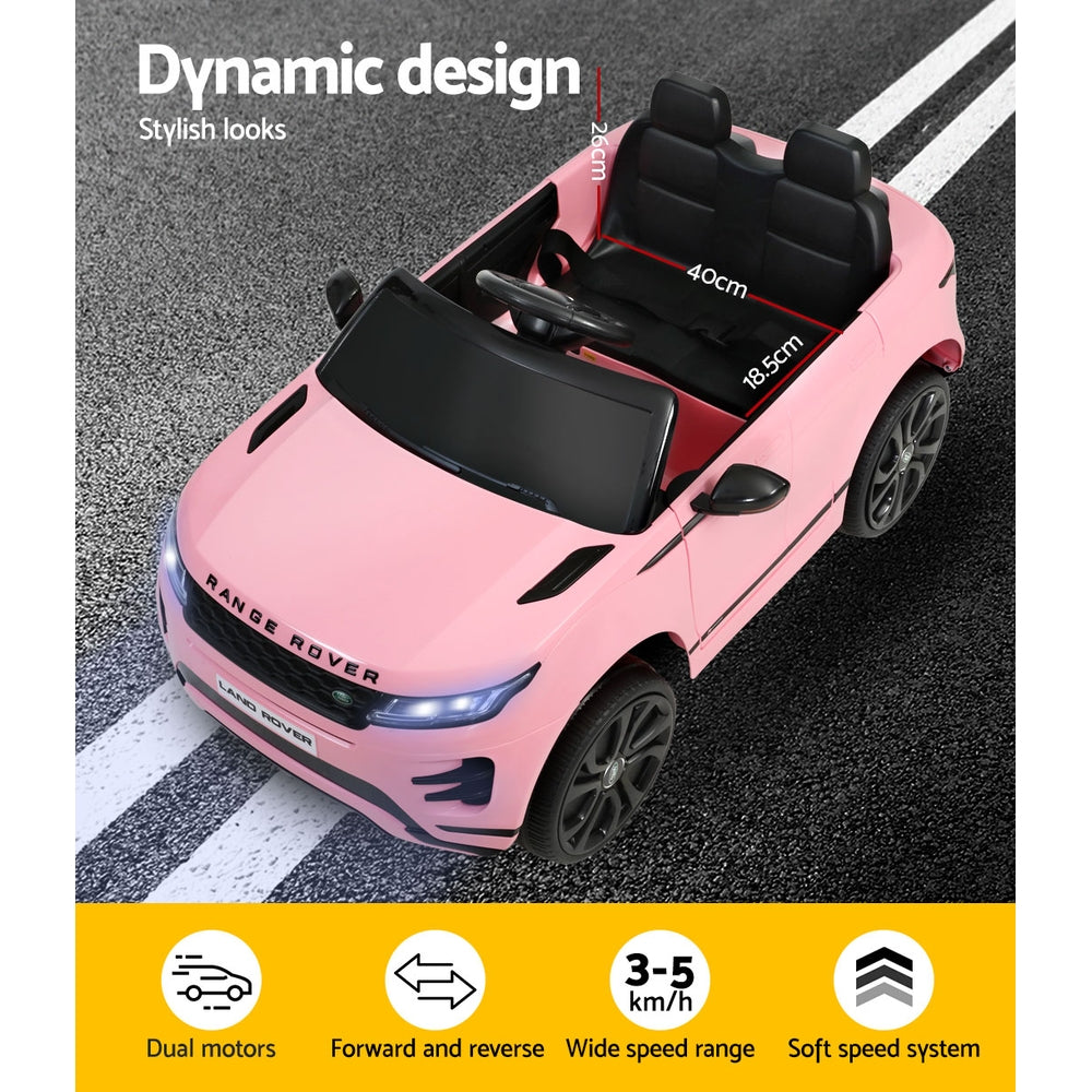 Kids Electric Ride On Land Rover | Licensed | Pink