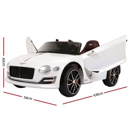 Kids Electric Ride On Bentley | Licensed EXP12 | White