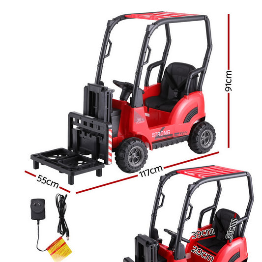 Rigo Kids Electric Forklift Loader | Red