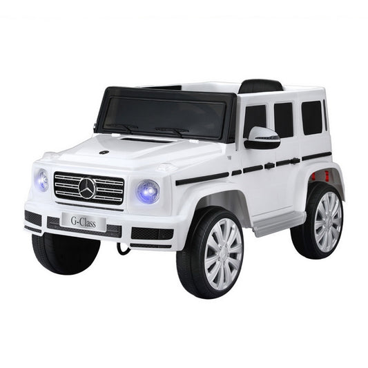 Kids Ride On Car Licensed G500 Electric Toys Horn Remote 12V White