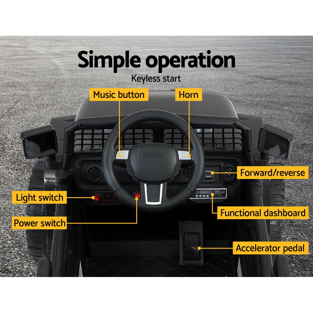 Rigo Kids Electric Jeep | Black