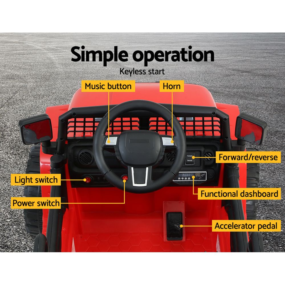 Rigo Kids Electric Jeep | Red