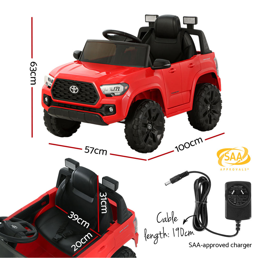 Kids Toyota Tacoma Off Road Jeep | Red