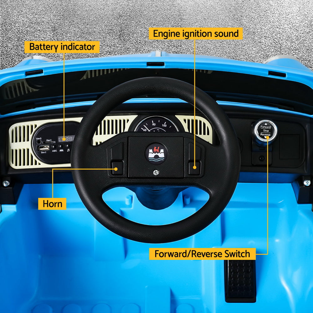 Kids Ride On Licensed Volkswagen Beetle | Blue