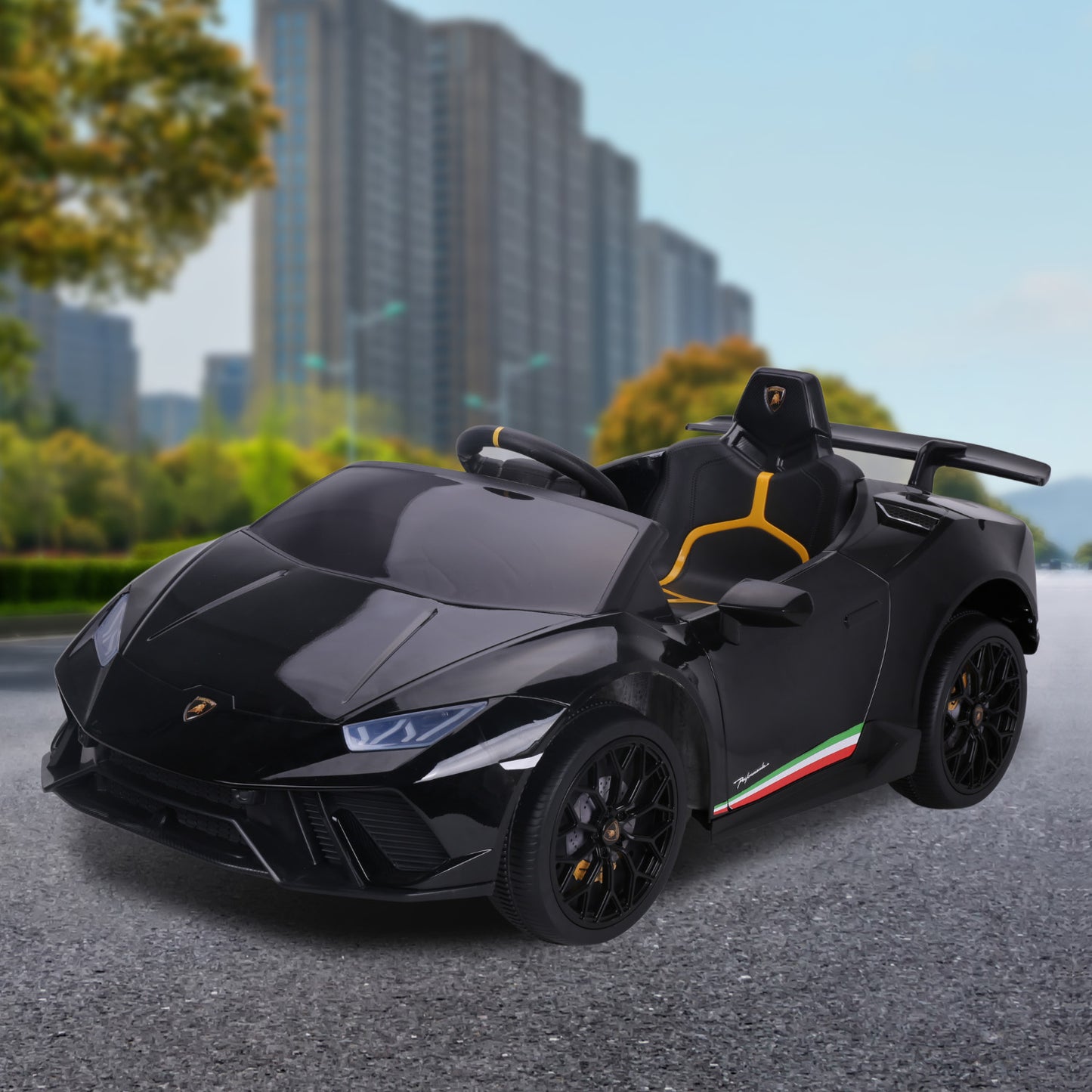 Lamborghini Kids Electric Ride On Car by Kahuna | Black