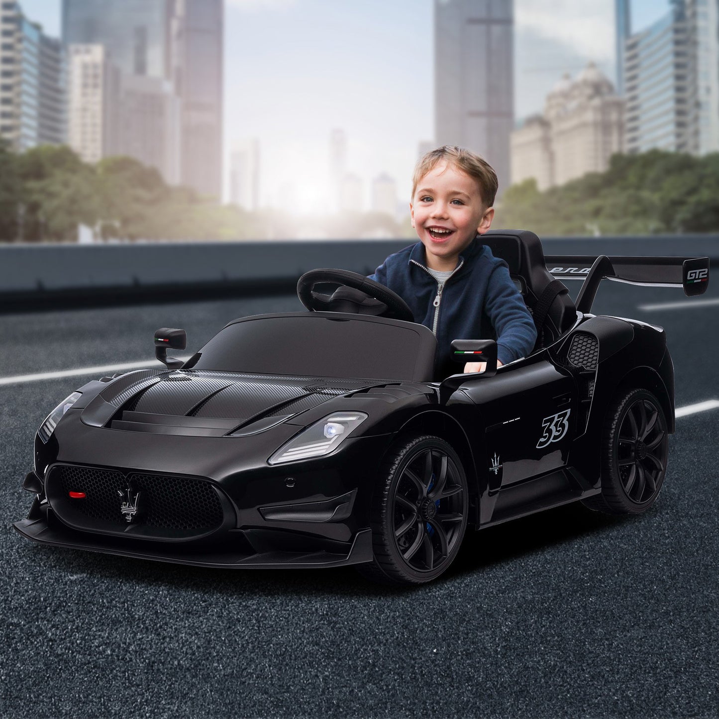 Maserati MC20 GT2 Licensed Electric Kids Ride On by Kahuna | Black or Blue