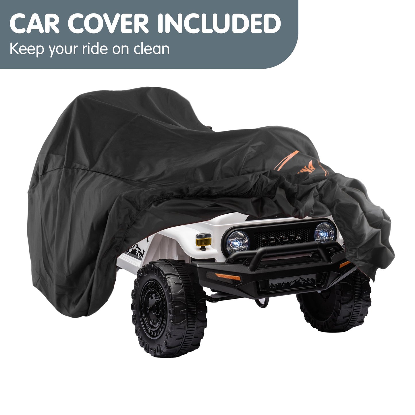 Kahuna Authorized Toyota Ride-on Car | Fj Cruiser | White