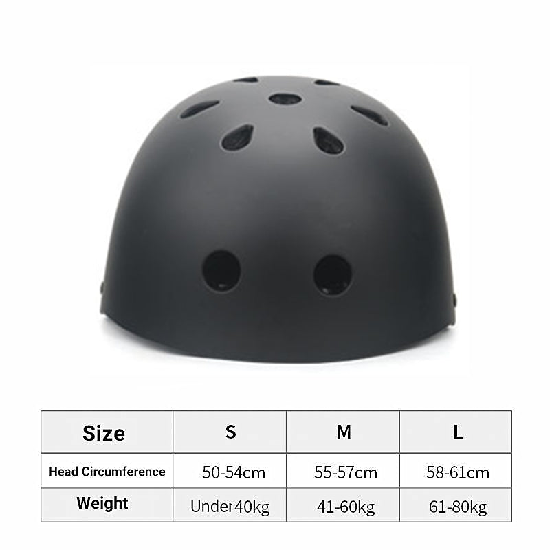 Black Skate Style Helmet - S/M/L