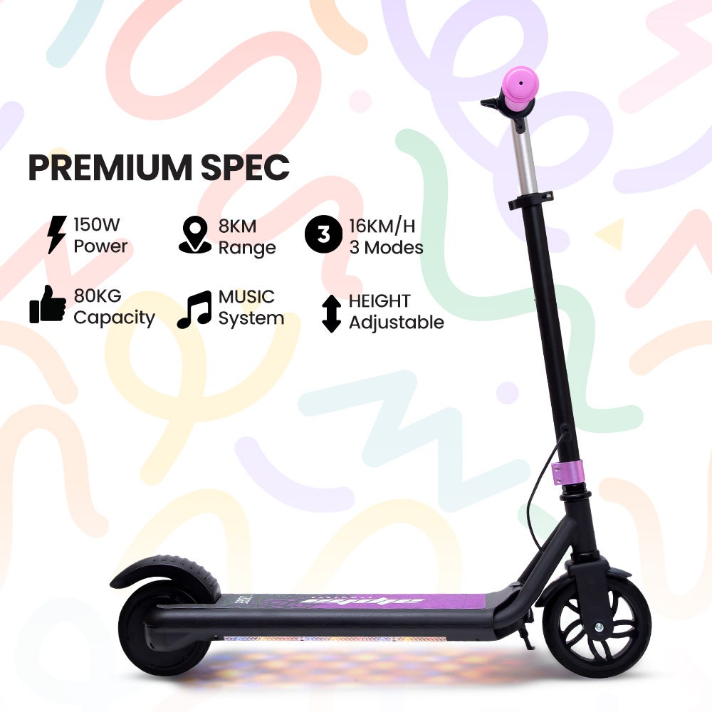 ALPHA Edge Electric Scooter for 6-12 years | 3 Colours Available