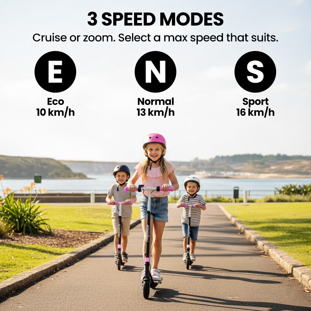 ALPHA Edge Electric Scooter for 6-12 years | 3 Colours Available